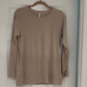 Elegant Tan Crew Neck Sweater